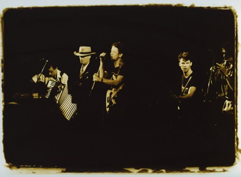 The Pogues with Shane MacGowan, Jem Finer, Darryl Hunt, Spider, James Fearnley, James McNally.