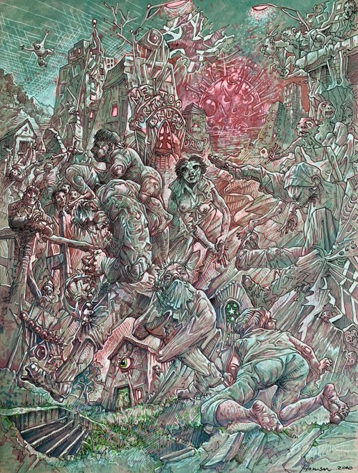 When The World Changed, Peter Howson 2020